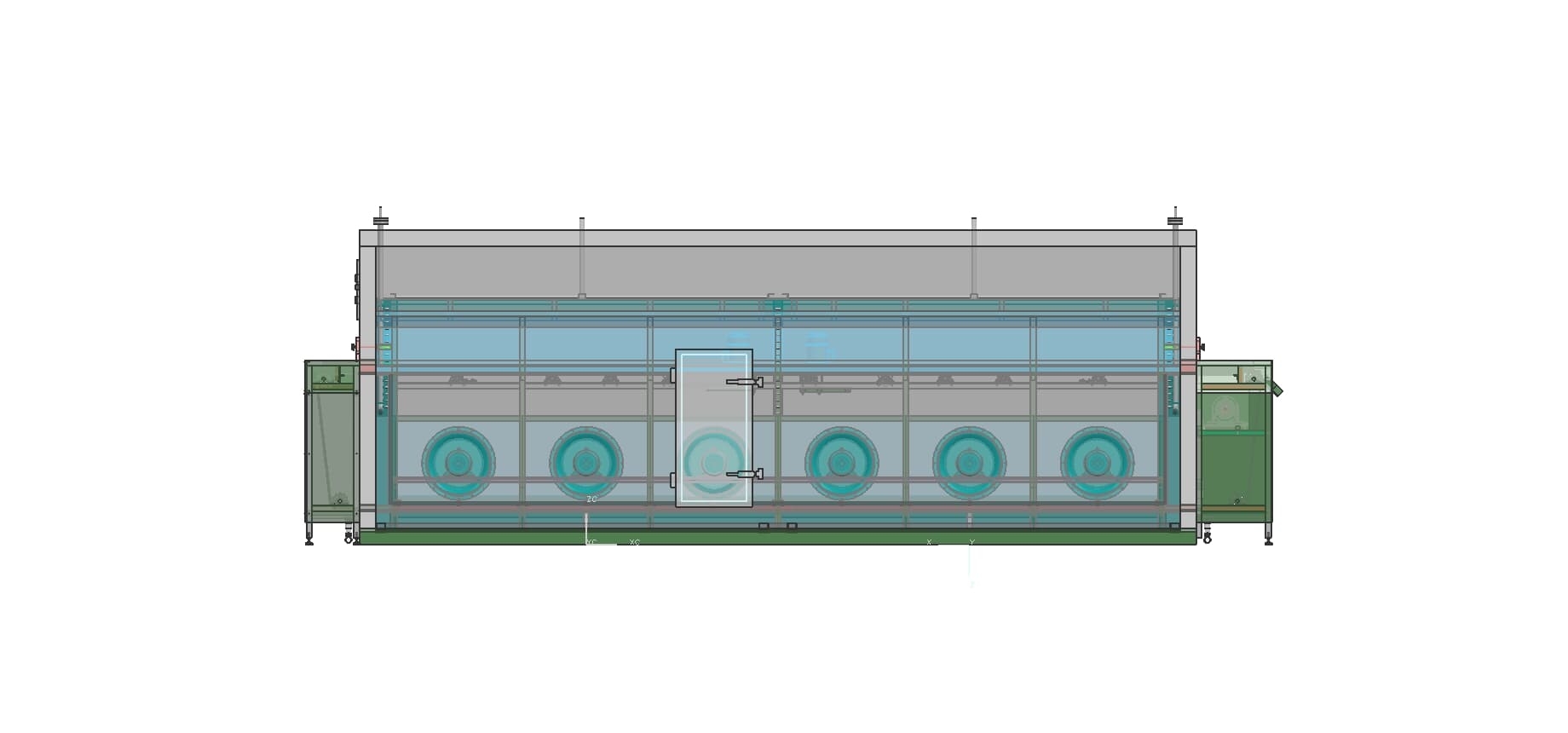 fluidized IQF freezer