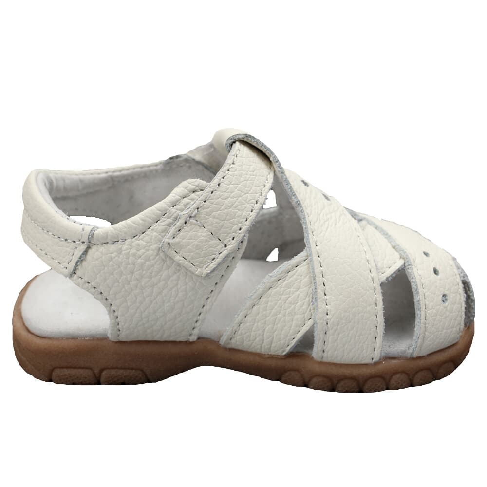 white rubber sole sandals