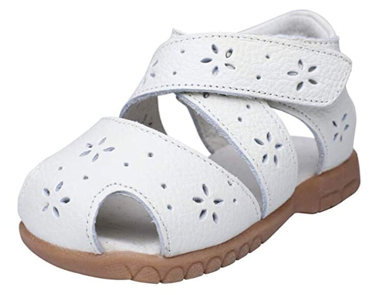 closed toe baby girl sandals