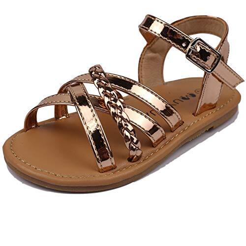 little girl in sandals