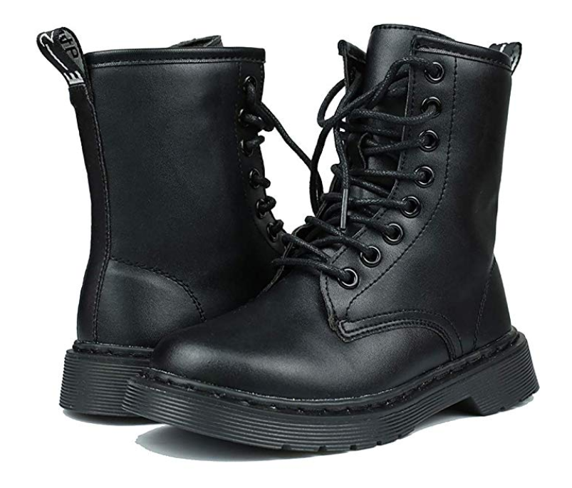 girls black waterproof boots