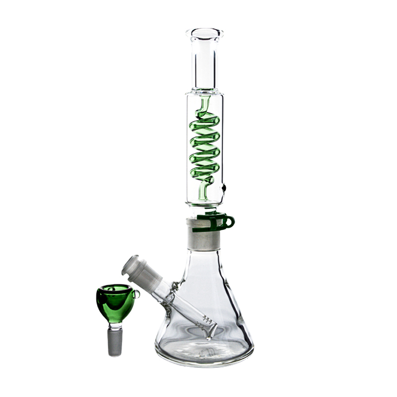 Removable Condensation Coil Beaker Bong Freeze Bubbler