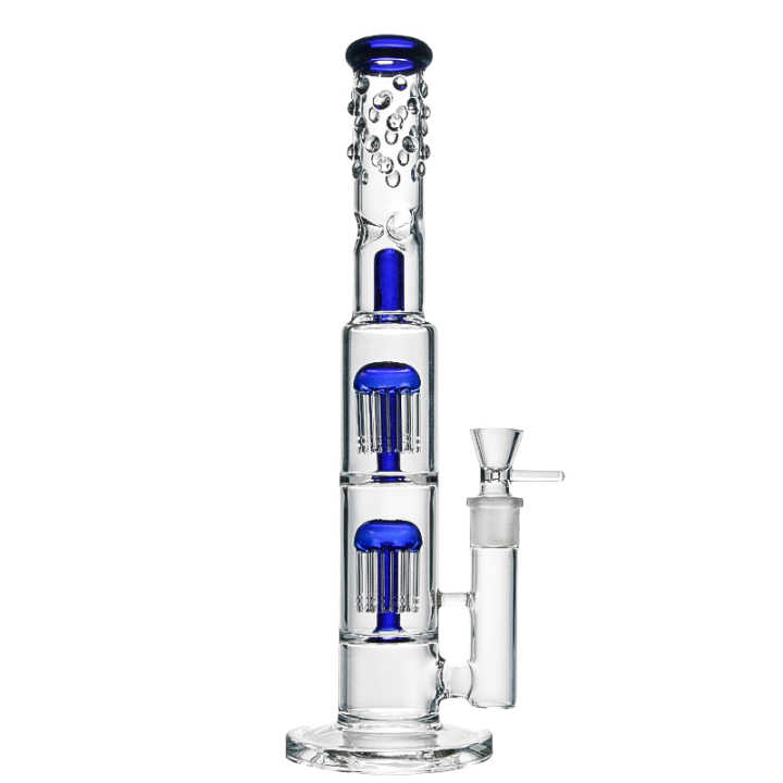 15 Double Tree Perc Bong at — Badass Glass