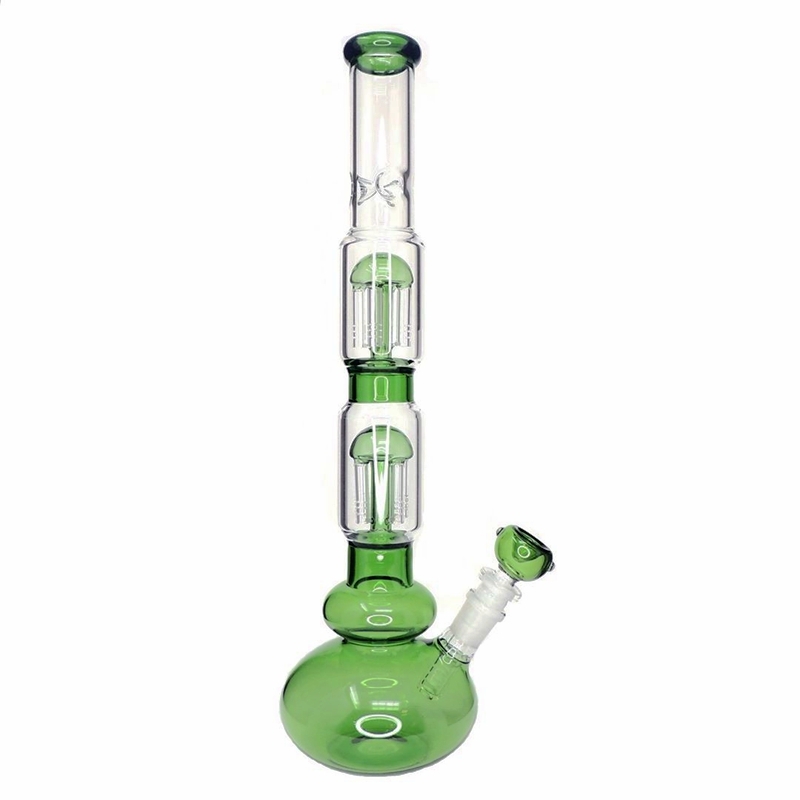 16" Cube perc Bong with 30 ice catcher glass bongs make more bubblers water pipe 