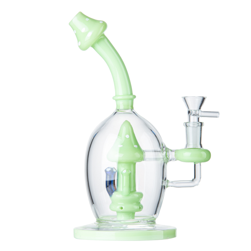 Wholesale Unique 9 Inch Green Glass Water Bong Hookah With Mushroom Perc  Percolator Ideal For Smoking Accessories From Kokokoko, $36.96