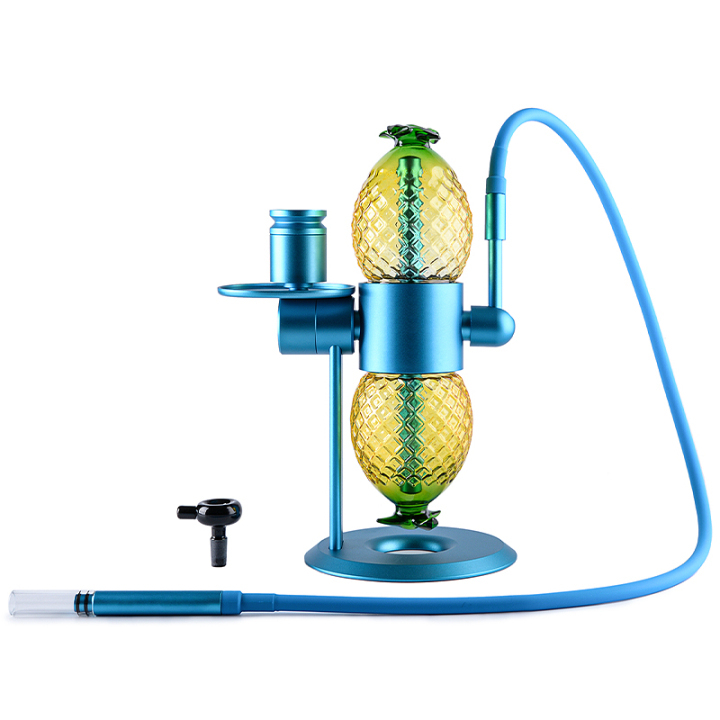 Best 15 Inch Pineapple Globe Gravity Hookah Hourglass 360Degree