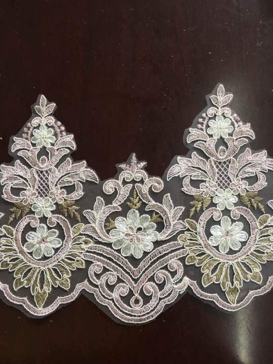 embroidered lace trim wholesale