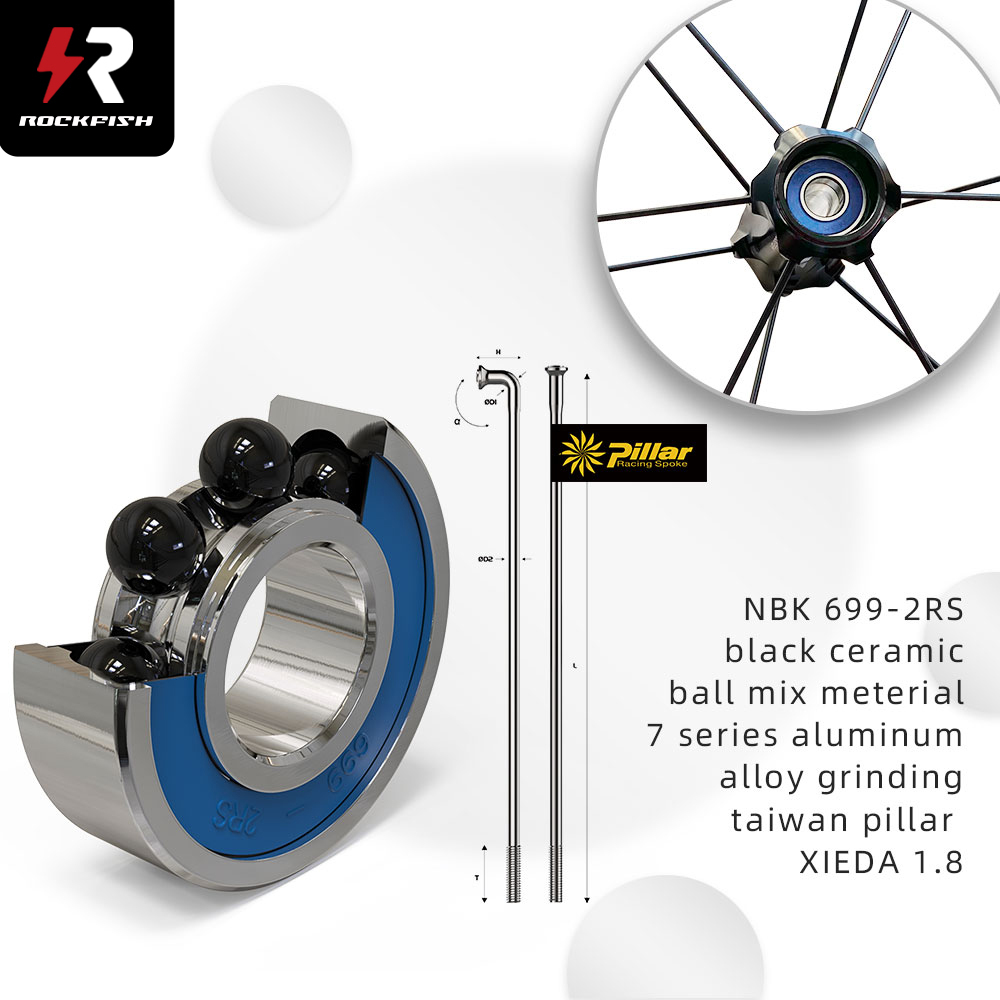 Rockfish FT-25 12inch Carbon Fiber Wheelset