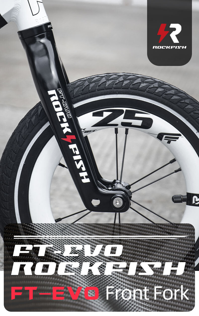 ROCKFISH Carbon Wheel FT-EVO ピンク Rockfish FT-3X 12inch carbon balance bike Wheelset-Three