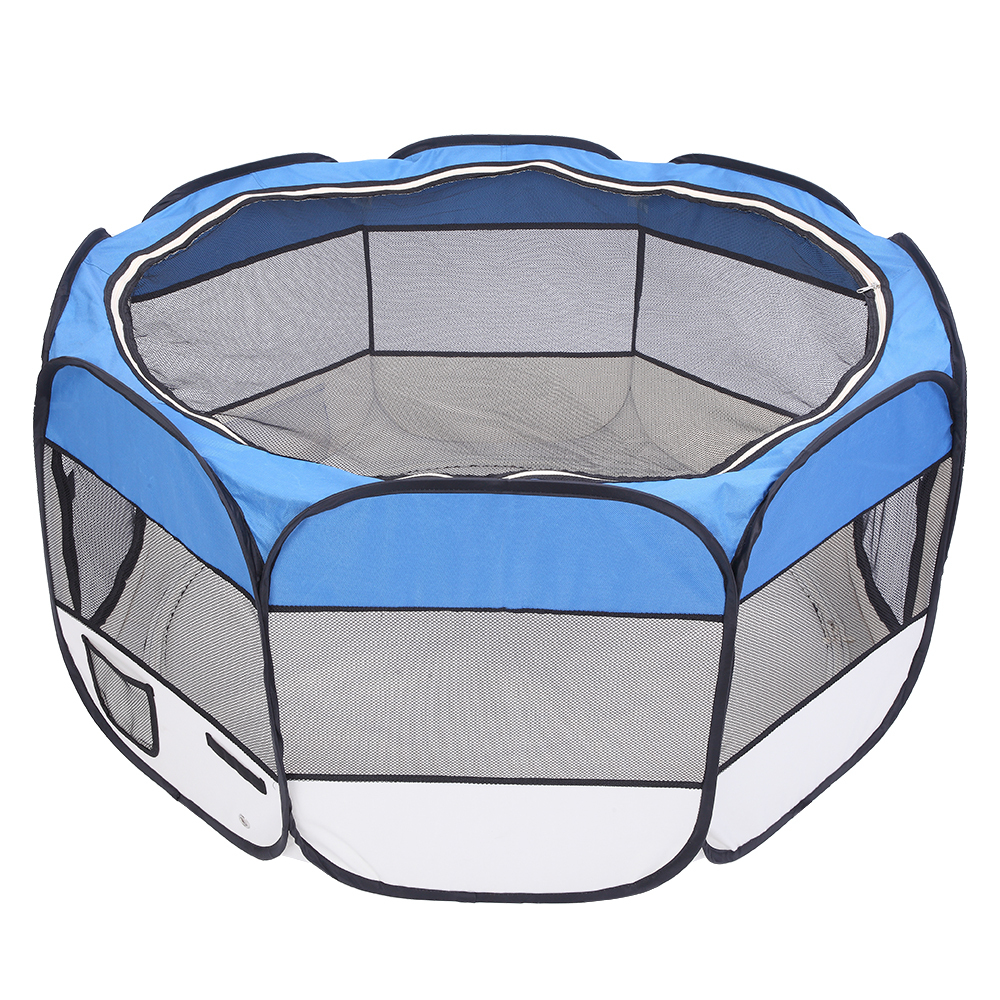 Portable Foldable 600d Oxford Cloth Mesh Pet Playpen Fence With