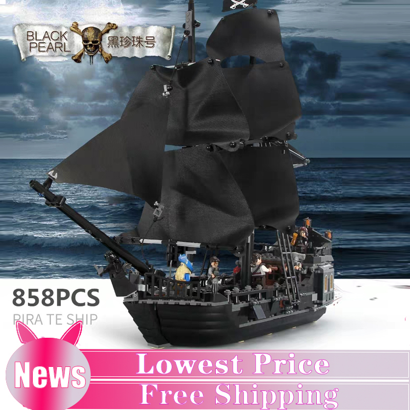  19003 Compatible 83038 Pirates Of The Caribbean Series Empire Battleship 10210 Building Blocks Toy 22001 brlck blocks