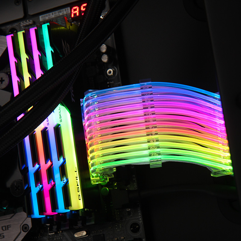 Lian Li Strimer-24/Strimer-8, 5V RGB Extension Cables, Rainbow Lighting