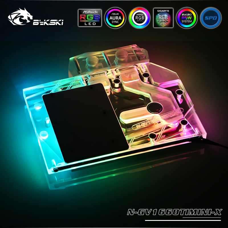Bykski Full Cover Graphics Card Water Cooling Block, For Gigabyte