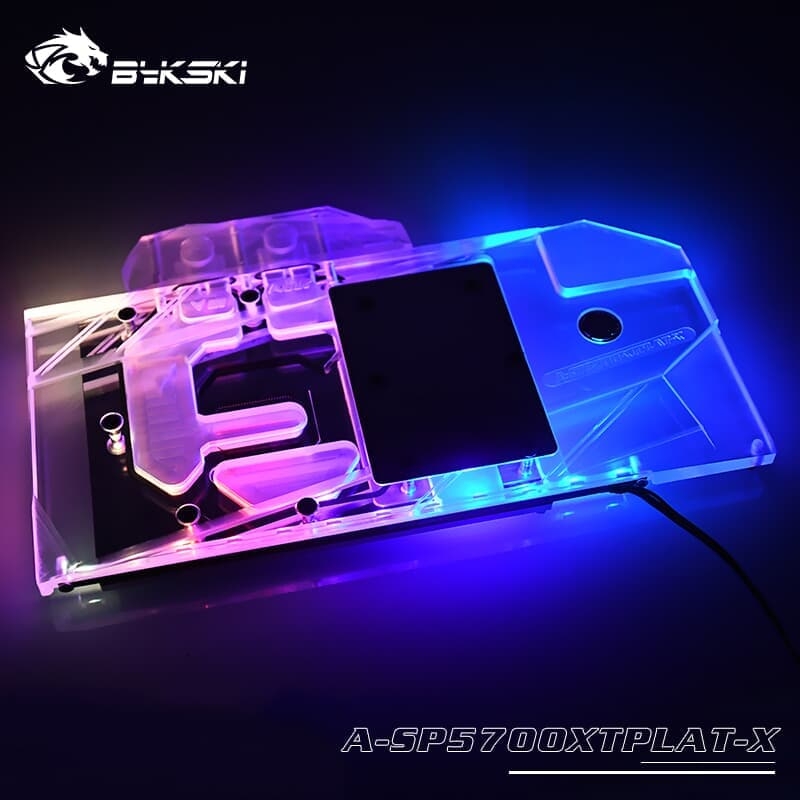 Bykski ASP5700XTPLATX GPU Water Cooling Block For Sapphire Radeon RX