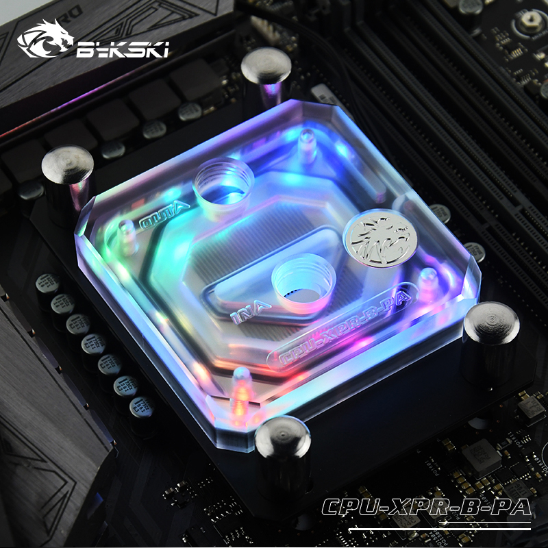 Bykski CPUXPRBPAV2AM Frosted Acrylic CPU Water Cooling Block For