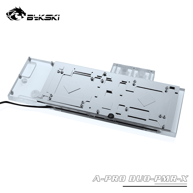 Bykski GPU Copper RBW LED Water Cooling Block for Founder Edition AMD PRO Duo