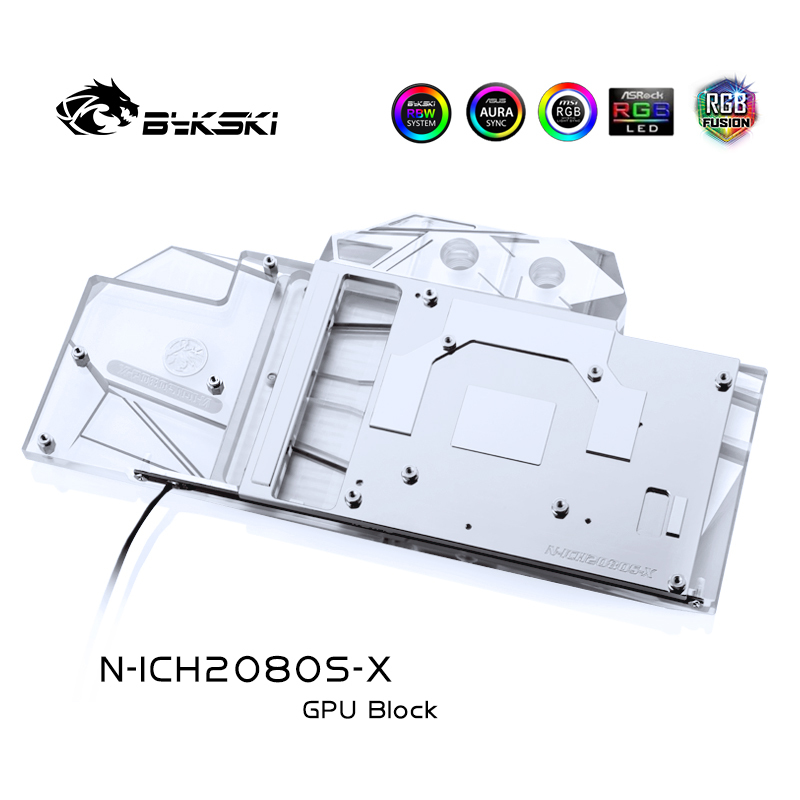 Bykski GPU Cooling Block For Inno3D iCHILL Geforce RTX 2080 Super/ 2070 Super Computer Heat Dissipation, N-ICH2080S-X at formulamod sale