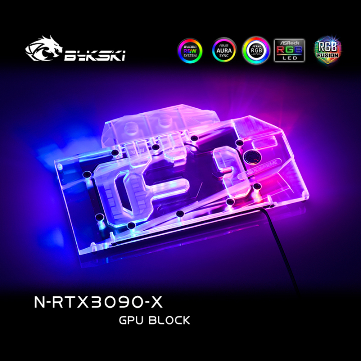 Bykski Rtx 3090 Gpu Water Cooling Block Liquid Cooler With Backplane For Nvidia Founder Edition Rtx3090 Maxsun Palit Colorful Zotac N Rtx3090 X At Formulamod Sale