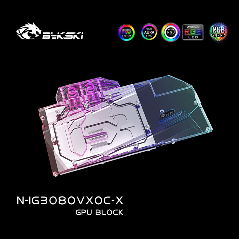 Bykski 3080 GPU Water Cooling Block For Colorful iGame RTX3080 Vulcan X