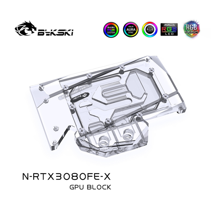PC用ファン・クーラー nVidia for Backplate and Block Water GPU Coverage Full Bykski Block Water FE RTX3090 nVidia Bykski PC用ファン・クーラー