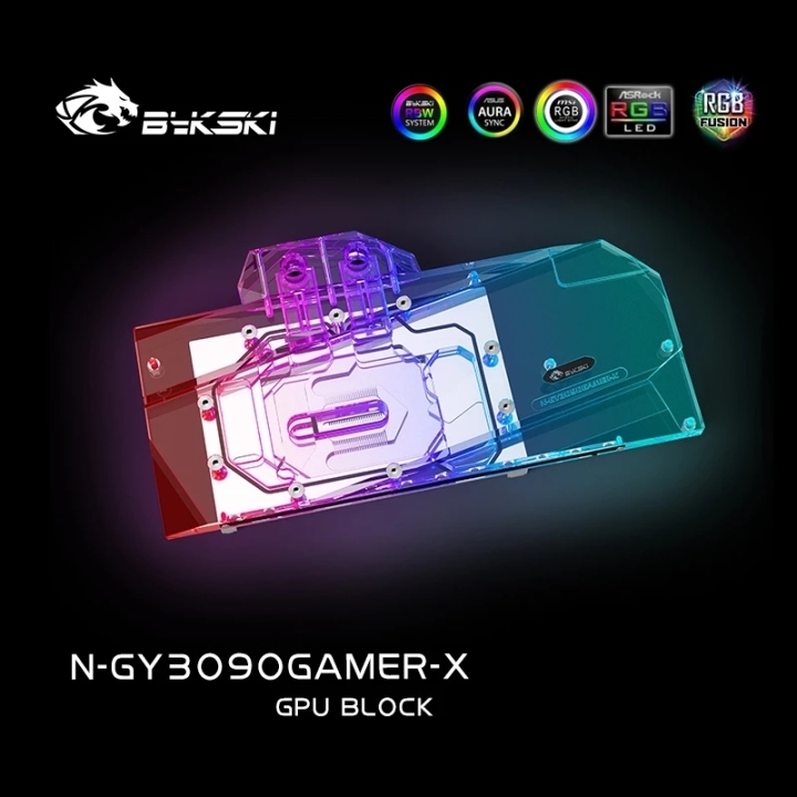 Bykski 3090 3080 GPU Water Cooling Block For GALAX GeForce RTX 3090/