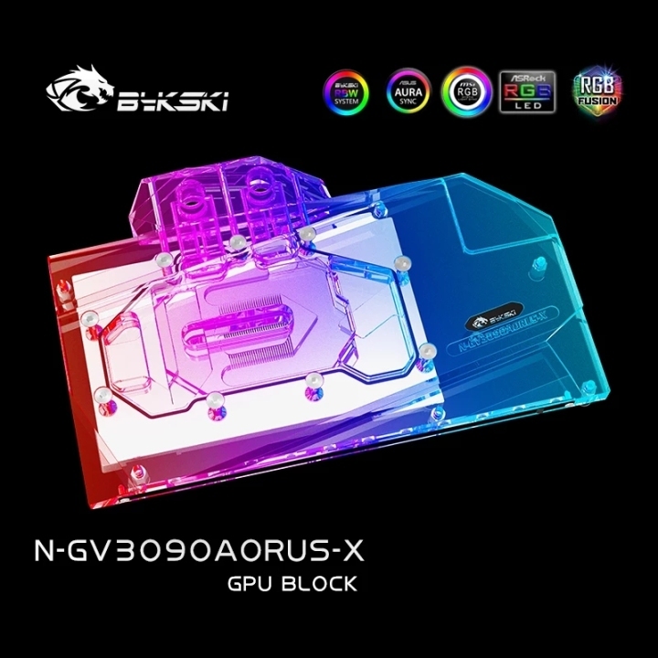 Bykski 3090 3080 GPU Water Cooling Block For Gigabyte GeForce RTX 3090/