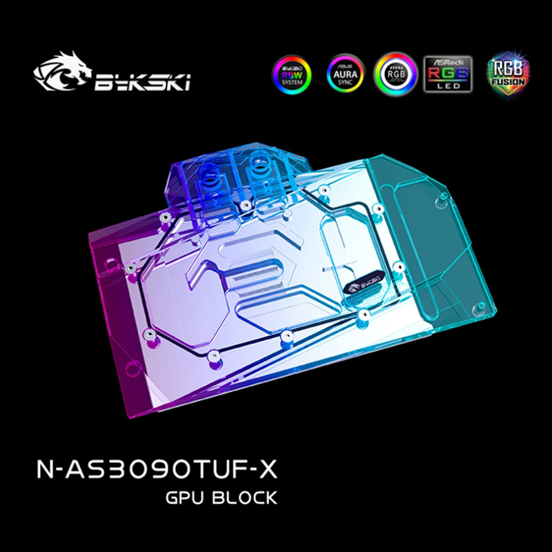 Bykski GPU Water Cooling Block For ASUS TUF RTX3090 3080Ti 3080 GAMING