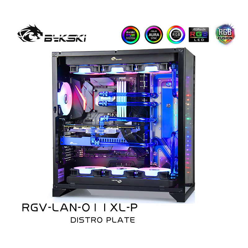 Bykski Distro Plate For Lian Li PC-O11 Dynamic XL Case Acrylic