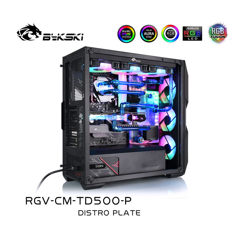 Bykski Waterway Cooling Kit For Cooler Master TD500-MESH Case, 5V ARGB, For  Single GPU Building, RGV-CM-TD500-P
