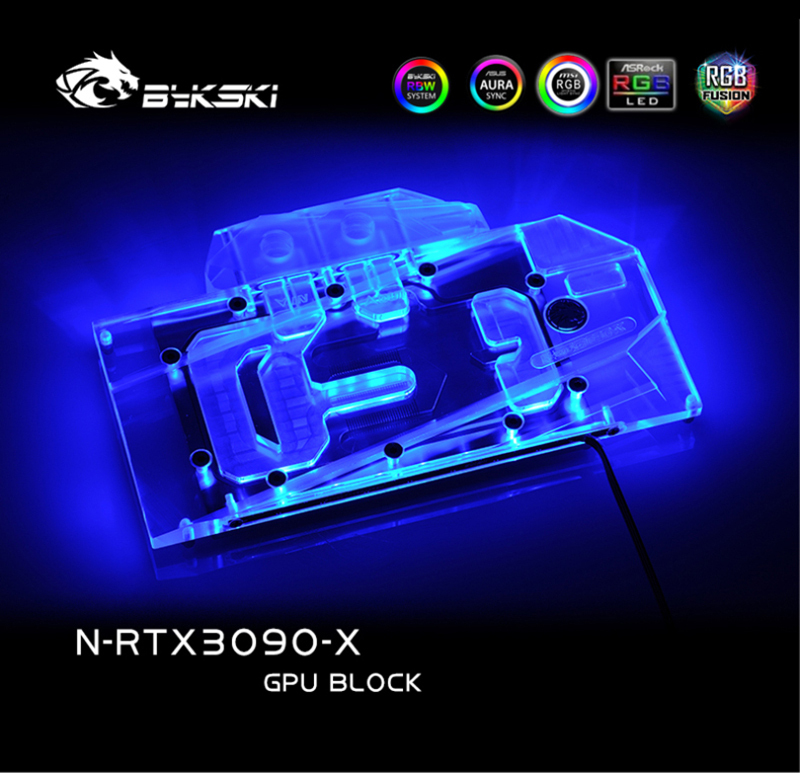Bykski RTX 3080 GPU Water Cooling Block For MAXSUN Geforce RTX 