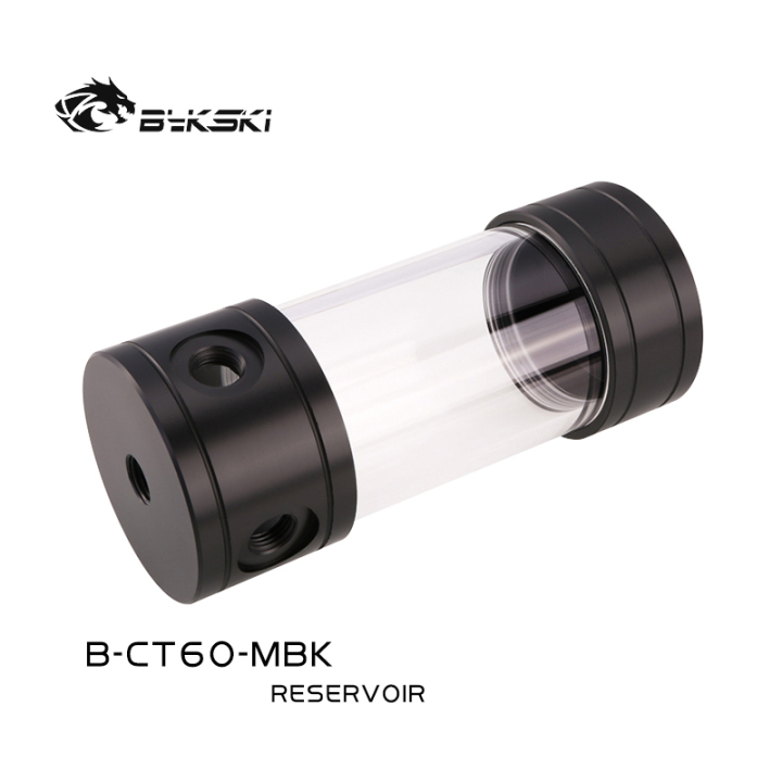 Bykski Water Cooling Reservoir Tank, Length 100/150/200/260mm, Diameter 60mm, For Computer CPU