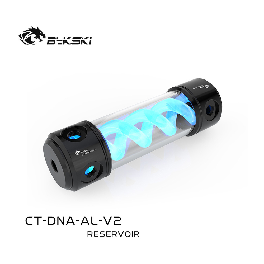 Bykski Cylindrical DNA Reservoir Black POM/Blue B-DNA-CT-POM-260BL 260mm Bykski Cylindrical DNA Reservoir Black POM/Blue B-DNA-CT-POM-260BL 260mm
