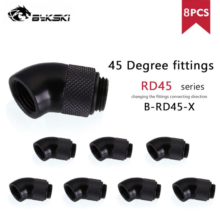 BYKSKI 45°ロータリーフィッティング 45 Degree Rotary Fitting Bykski G1/4