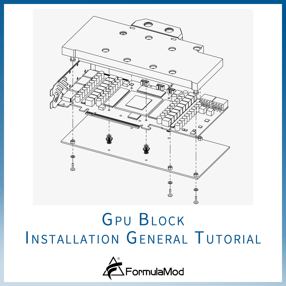 AIO liquid cooler waterblock removal step by step diagram