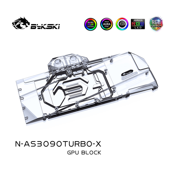 bykski asus 3090 3080 strix両面water block Bykski Water Block Use for ASUS TUF RTX 3080 3090 GAMING OC