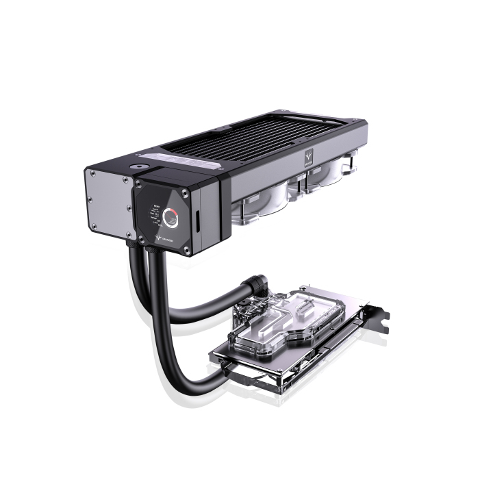Granzon Advanced GPU Water Cooling Kit With Bykski GPU Block PWM DDC Pump 240 Radiator A RGB Fan AIO Sotf Tube GZGPU M240N GZGPU M360N at formulamod sale