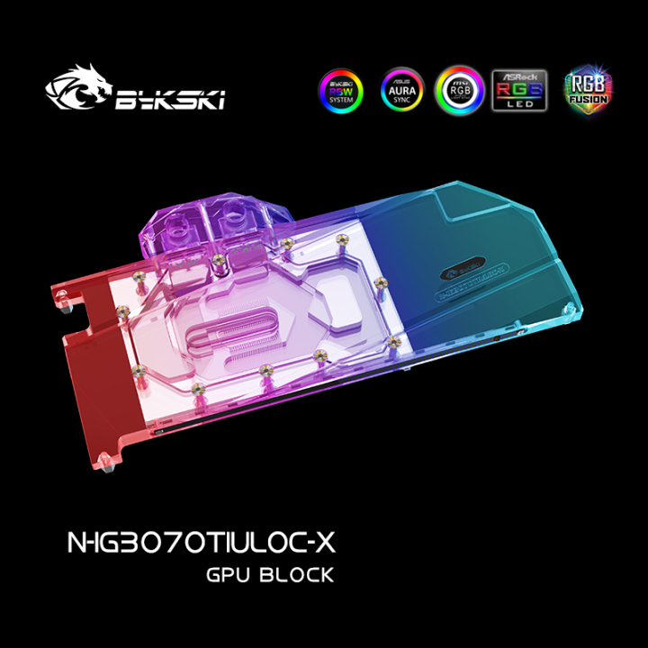 Bykski GPU Water Block , For Colorful iGame Geforce RTX 3070 Ti / 3070 Ultra / Advanced W OC