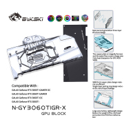 Bykski N-GY3060TIGR-X — GPU Water Block GeForce RTX 3060 Bykski N-GY3060TIGR-X | GPU Water Block | Custom Loop Bykski N-GY3060TIGR-X,Bykski gpu water block,gpu water block,custom loop water cooling,PC gpu water block,water cooling parts