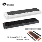 Bykski 360mm Copper Radiator RC Series High-performance Heat Dissipation 30mm Thickness for 12cm Fan Cooler, CR-RD360RC-TN-V2