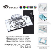 Bykski GPU Block For Gigabyte Aorus RTX 3060 Elite / 3060 Ti Vision OC Full Cover GPU Water Cooling Cooler N-GV3060AORUS Bykski GPU Block For Gigabyte Aorus RTX 3060 Elite / 30 | FormulaMod