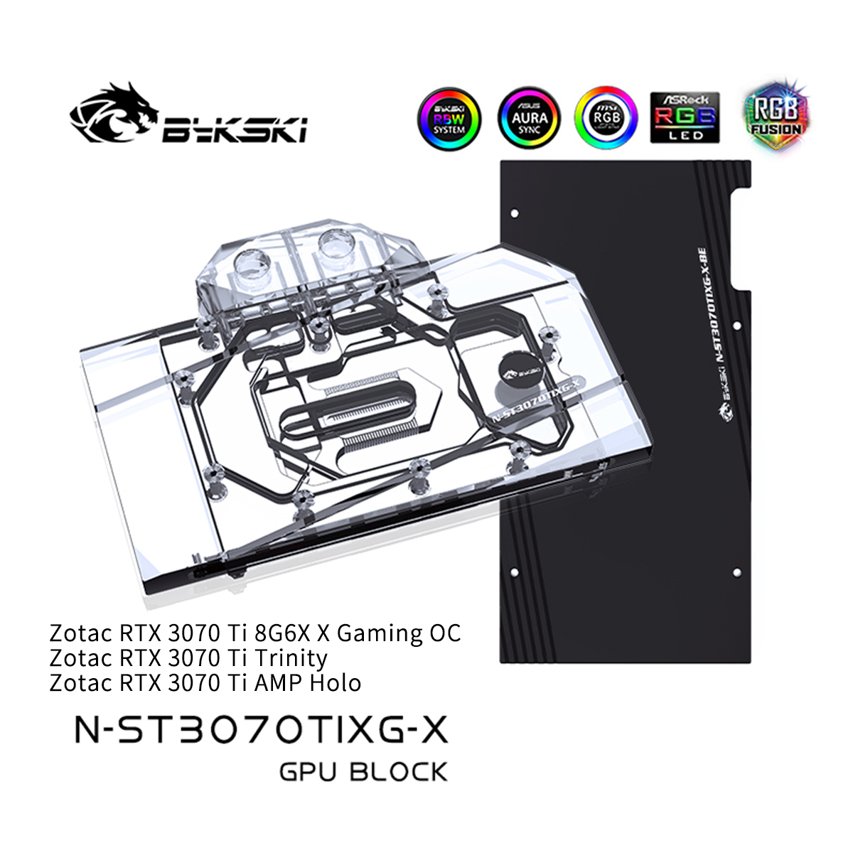 新品同様 Bykski_GPU_Block_For_Zotac_RTX PCパーツ