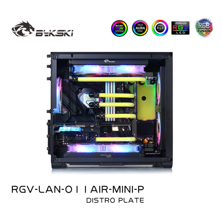 Bykski Distro Plate Kit For LianLi O11 AIR MINI Case, 5V A