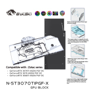 Bykski GPU Block For Zotac RTX 3070TI/3070/3060Ti PGF OC, Full Cover Liquid Cooler GPU Water Cooling N-ST3070TIPGF-X Bykski GPU Block For Zotac RTX 3070TI/3070/3060Ti PGF O | FormulaMod
