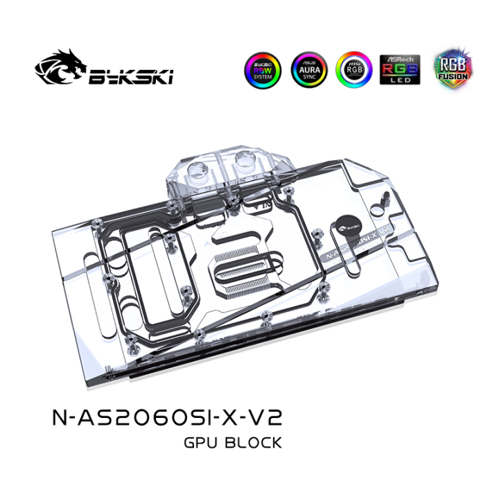 Bykski GPU block For ASUS RTX2060 / GTX1660 O6G GAMING , Full