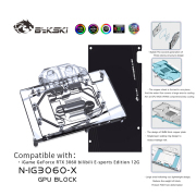 Bykski GPU Water Block , For Colorful RTX 3060 Bilibili E-Sports Edition Graphics Card Water Cooling With Backplate , N- Bykski GPU Water Block , For Colorful RTX 3060 Bilibili | FormulaMod