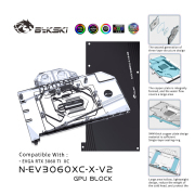 Bykski GPU Water Block For EVGA RTX 3060Ti XC, Full Cover Water Cooling Cooler With Back Plate, N-EV3060XC-X-V2 Bykski GPU Water Block For EVGA RTX 3060Ti XC, Full Cov | FormulaMod