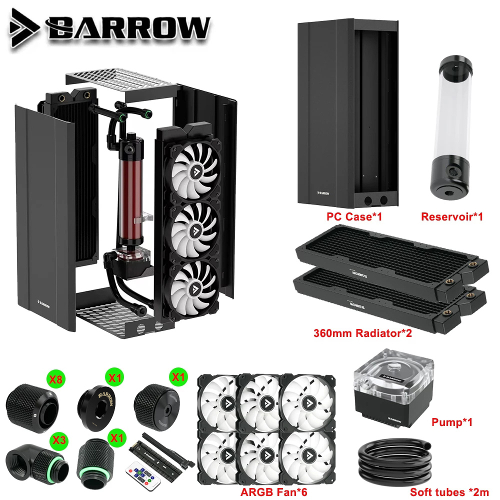 Barrow 360mm 外部水冷ドック ラジエーター Barrow External Water