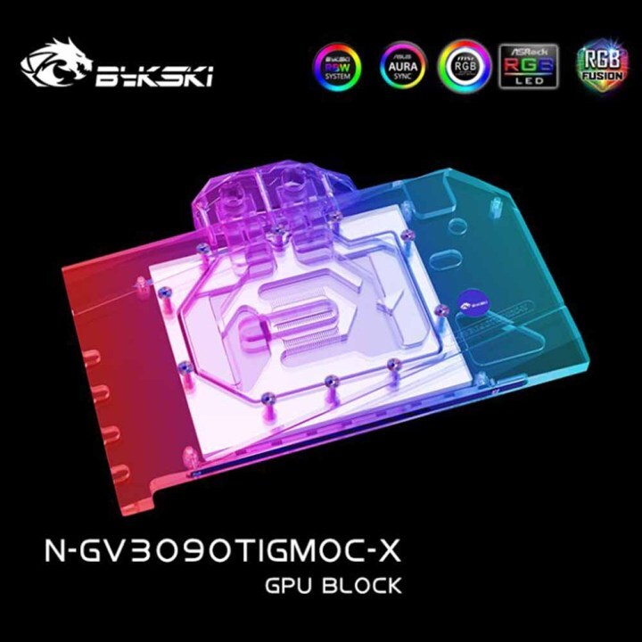 Bykski GPU Water Block For Gigabyte RTX 3090 TI Gaming OC 24G