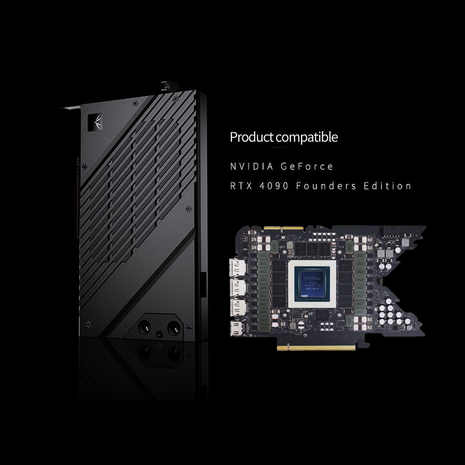 Granzon Full Armor GPU Block For Nvidia RTX 4090 Founders Edition, Full  Coverage Full Wrap Cooling Armor, Bykski Premium Sub-Brand High Quality  Series 