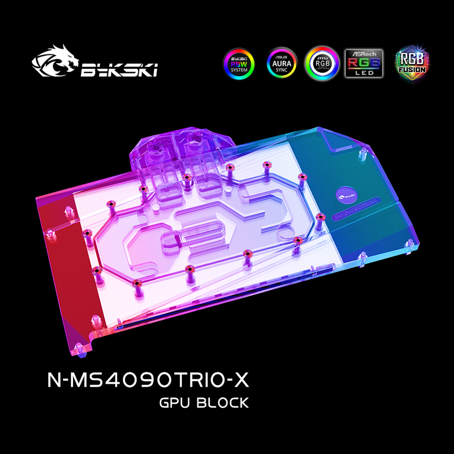 Bykski GPU Water Block For MSI RTX 4090 Suprim / Suprim X